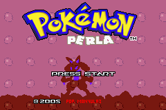 Pokemon Perla Title Screen